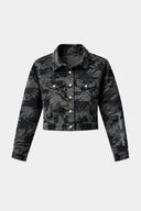 Chaqueta top Poseidon camo blue Snake