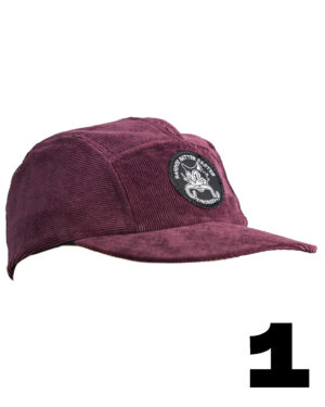 gorra 5 paneles en pana beliv - Vinotinto, 1