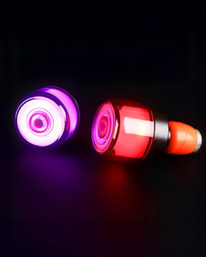 kit de Tapones con luz RGB para manubrio de bicicleta