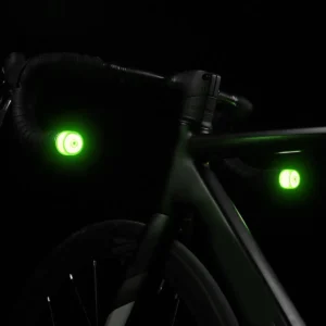 kit de Tapones con luz RGB para manubrio de bicicleta